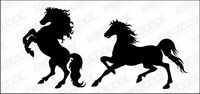 Horse silhouette vector material-2