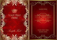 ornate gold-colored lace border vector