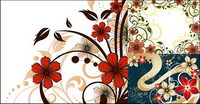 flower pattern vector style fashion material