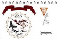 European pattern vector material