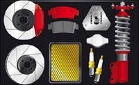 Auto Parts vector material