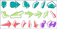 A variety of arrows and other vector material of two