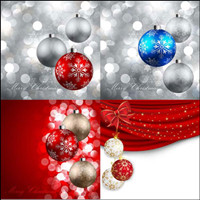 Beautiful Christmas ball -11-- vector material