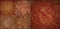 Five gorgeous pattern vector material