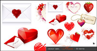 Romantic heart-shaped - Vector