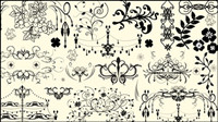 European pattern corners - vector