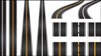 Realistic highway 05-- vector material 