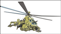 Combat helicopters - Doe - Vector 