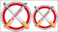 No smoking signs 01 - vector material