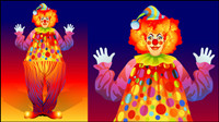 Clown illustrator 02 - vector material