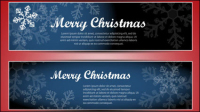 Christmas banner 02 - vector material