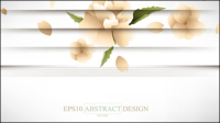 Creative Blinds style floral background vector material