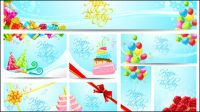 Birthday card - vector material