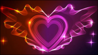 Valentine gorgeous light 01 - vector material