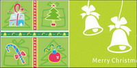 Cute Christmas decoration element vector