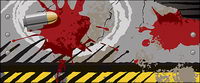 Bullets, cracks, blood stains vector material