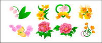 Peony flowers, roses, tulips and other flowers