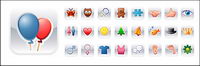 Web2.0 lovely pictorial material vector icon