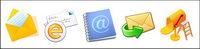 Mail-related series of transparent PNG icon