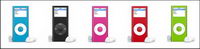 ipod nano series of transparent PNG icon