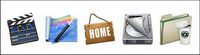 Cats full set of Apple (mac) style computer icon png