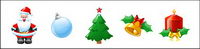 Christmas texture of the super computer icon png