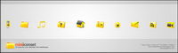 Web Design commonly used small yellow icon png