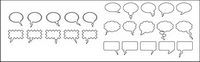 Dialogue bubble element vector