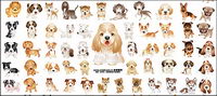 Puppy dog vector material