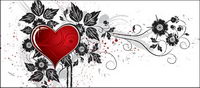 Heart-shaped vector material-3