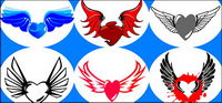 Heart-shaped vector material-6