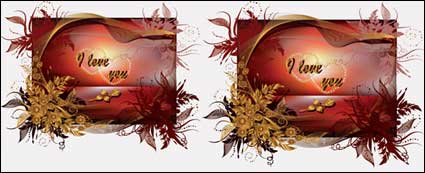 Special Valentine  Day cards vector material