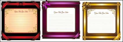 Holiday greeting cards vector material