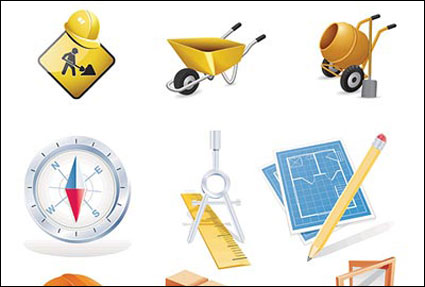 Vector construction site theme icon
