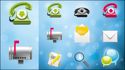 Very delicate system icon vector material -3