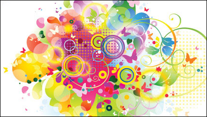 Brilliant dynamic elements of the trend 04-- vector material