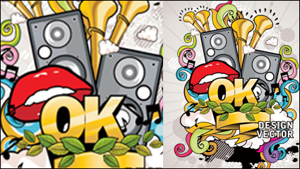 The trend of music posters 01 - Vector