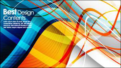 Colorful striped background Vector -4