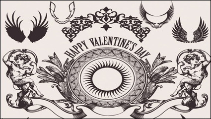 European background pattern material 01 - vector