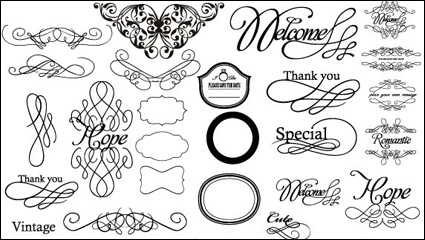 European-style lace border 01 - vector
