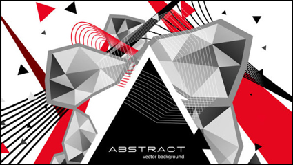 Beautifully colored line patterns 03 - vector