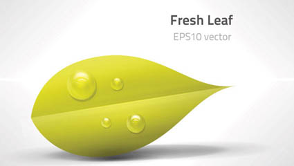 Green leaves vector material