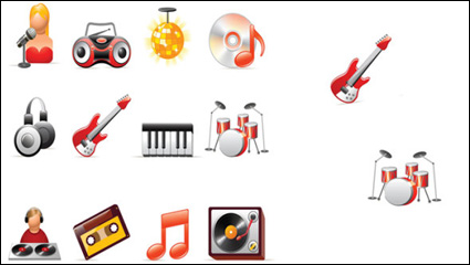 Music icon vector material