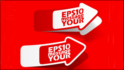 Red and white with notes 03 - vector