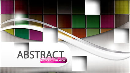 Gorgeous box background 02 - vector material