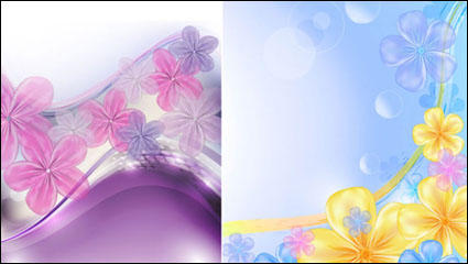 Beautiful flowers background vector material