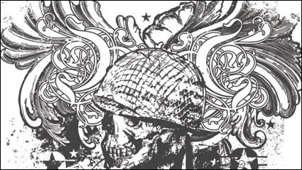 Fashion T-shirt pattern 09 - vector material