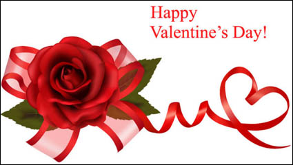 Valentine background 02 - vector material