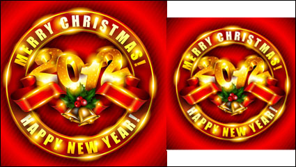 Brilliant New Year background 03 - vector material