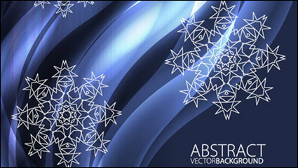 Beautiful snowflake pattern background 03 - vector material